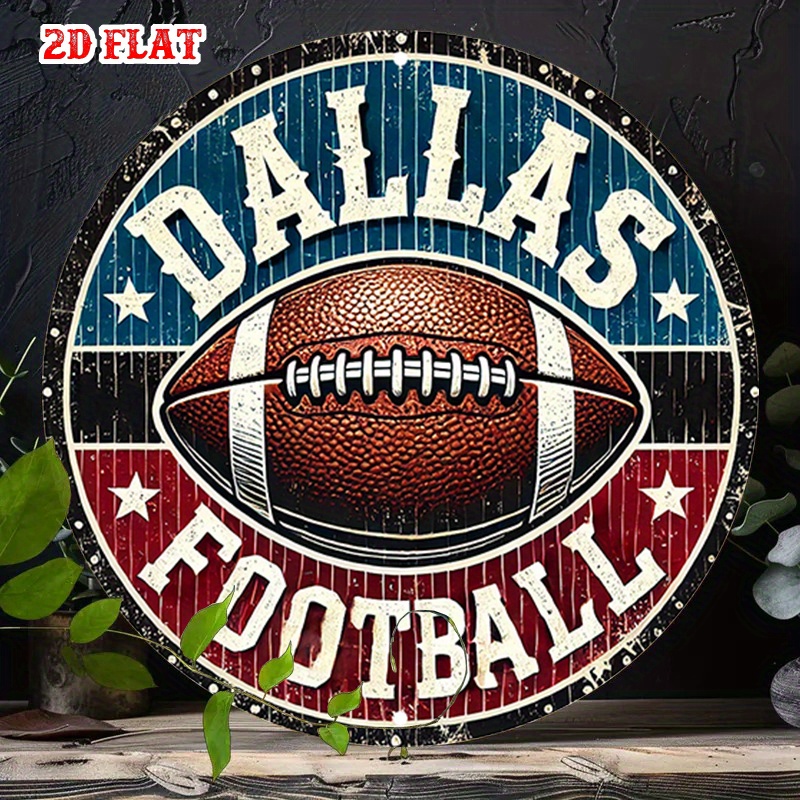 Home Decor Dallas - 2D Düz, 1 adet Dallas Futbol