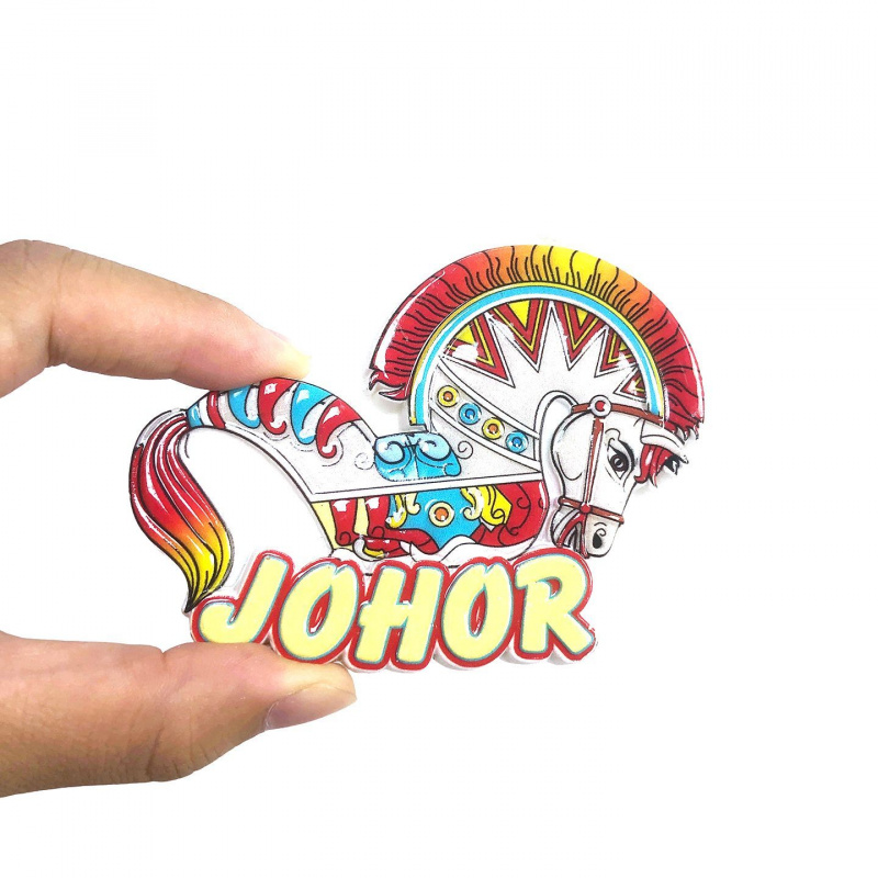 Home Decor Malaysia - Malezya Johor Vintage Atlıkarınca Buzdolabı Magneti