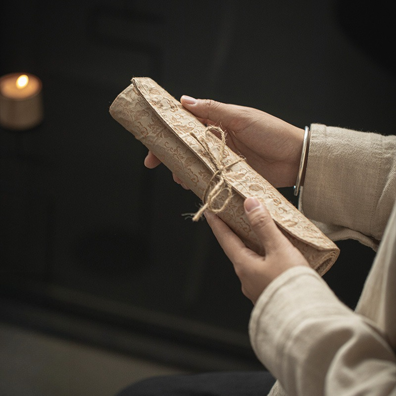Linen Table Runner - Yeni Çin Tarzı Zen Brokar Çay
