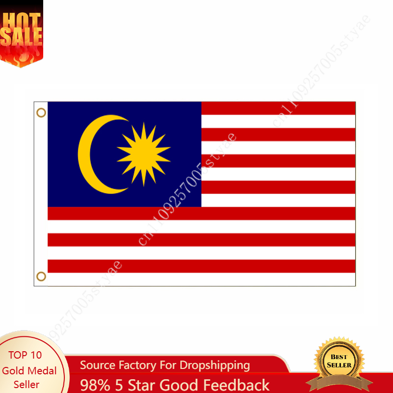 Home Decor Malaysia - Malezya Bayrağı Malezya Ulusal Asma Bayrağı