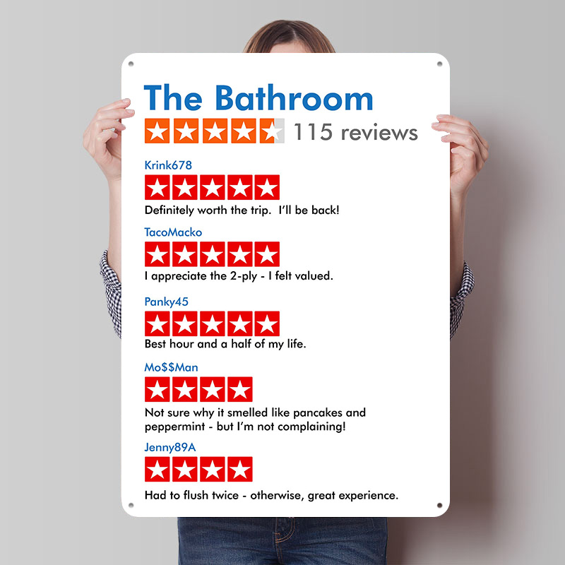 Review Home Decor - BANYO Komik Yorumlar Baskılı Poster Özelleştirilmiş