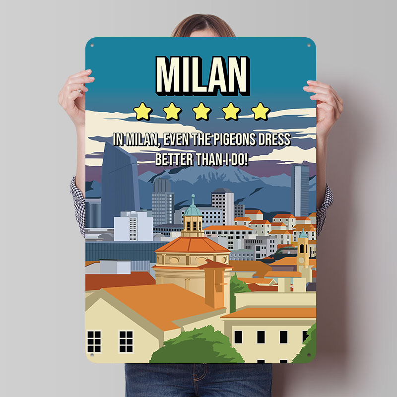 Review Home Decor - Milan Komik İnceleme Şehir Manzarası Seyahat