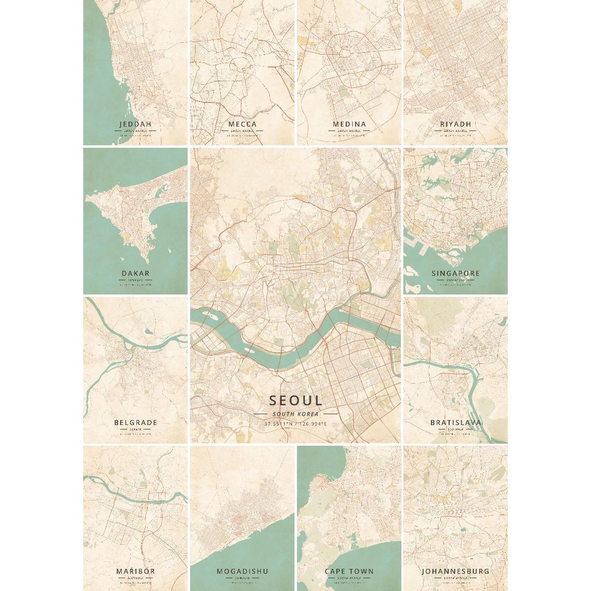 Home Decor Jeddah - Cidde suudi arabistan şehir haritası Poster