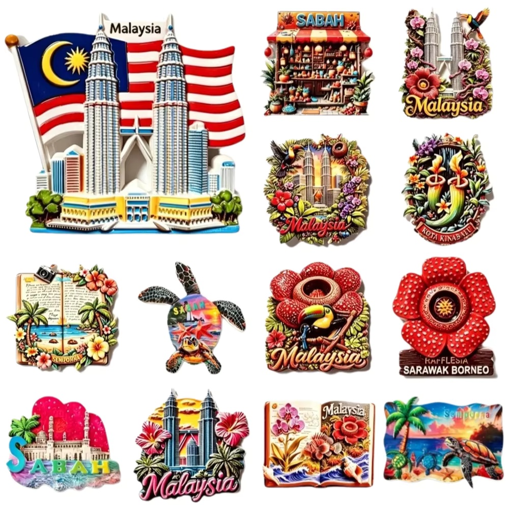 Home Decor Malaysia - Malezya Turistik Hediyelik Eşya 3D Reçine