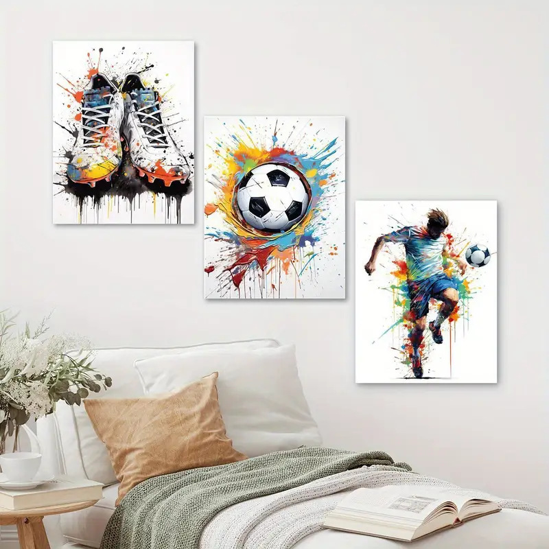 Home Decor Nz - Tuval Duvar Sanatı Posteri Modern Futbol