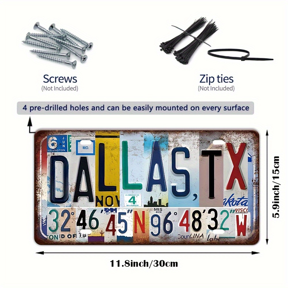 Home Decor Dallas - 2D Düz, Vintage ve Güney Şehirleri