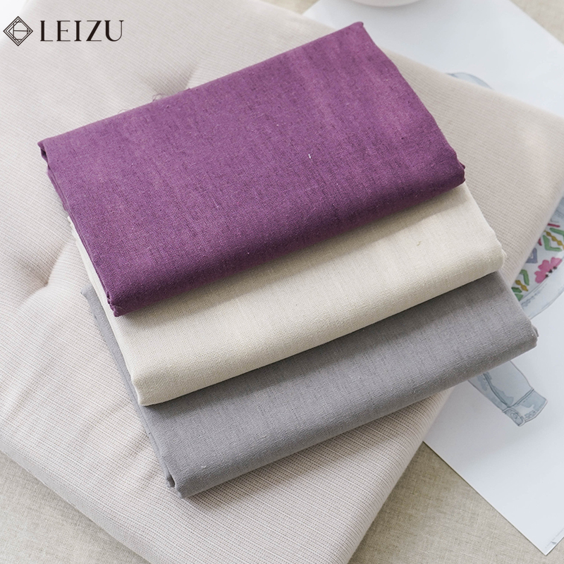 Linen Table Runner - 0.5/1/2 Yard Düz Renk Pamuk Keten