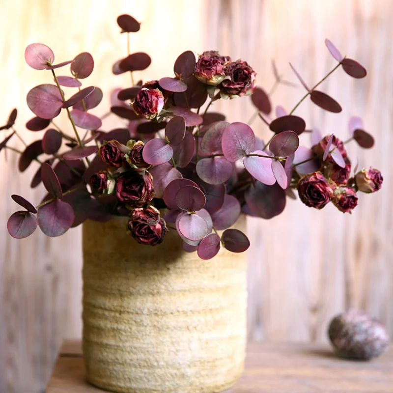 Artificial Hanging Plants - 50CM taze 3 çatal hissediyorum okaliptüs