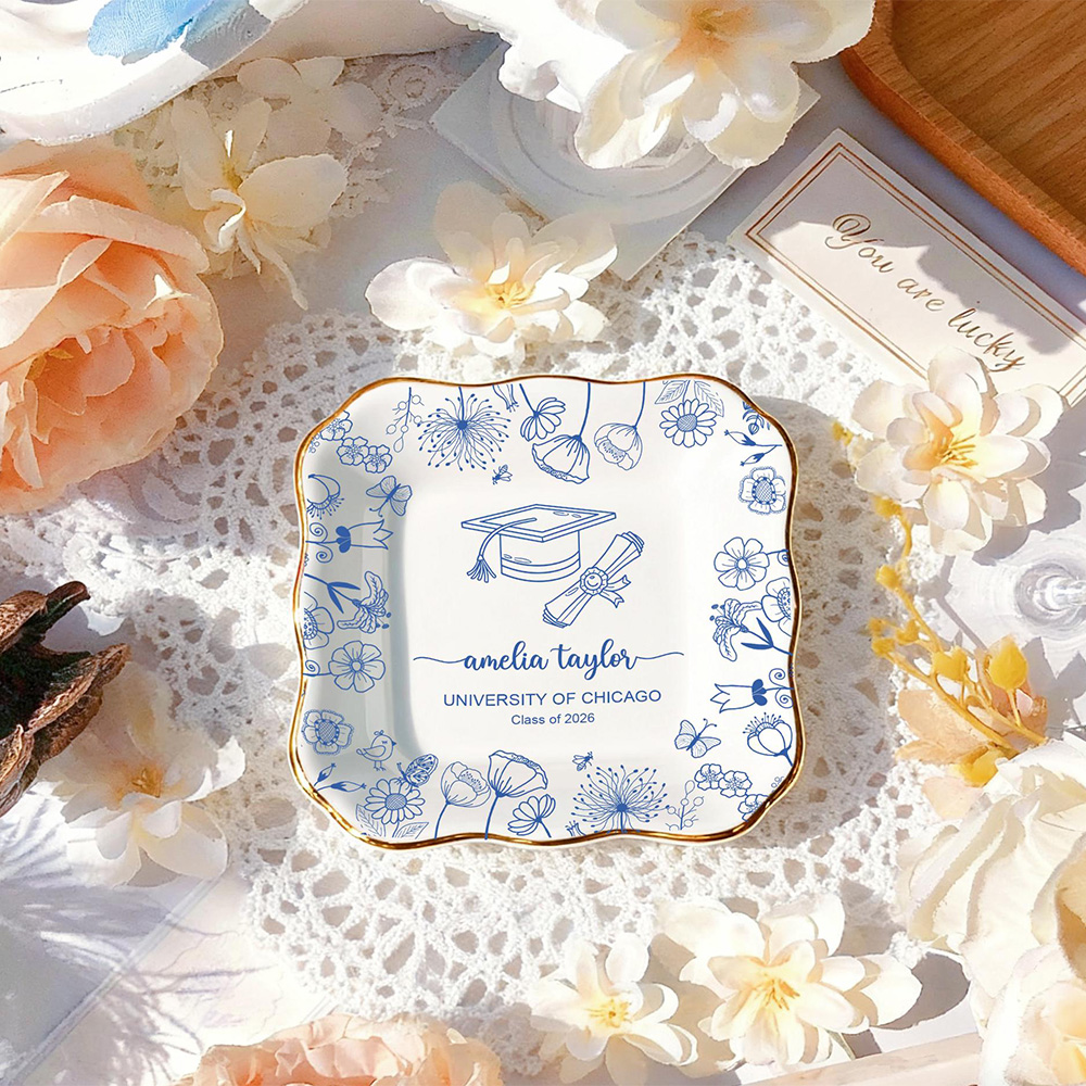 Ceramic Trinket Dish - Kişiye Özel En İyi Arkadaş Fotoğrafı