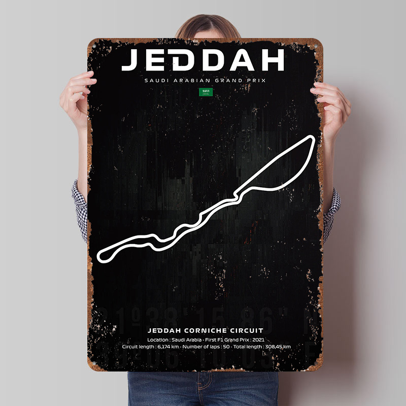 Home Decor Jeddah - Jeddah Devre Haritası Posteri Özelleştirilmiş Duvar