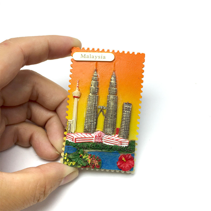 Home Decor Malaysia - 3D Reçine Malezya KLCC Buzdolabı Mıknatısları