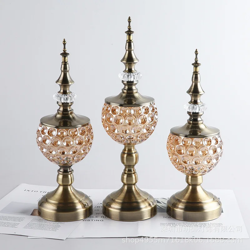 Home Decor Malaysia - Malezya Cam Metal Şekerlik Saklama Kavanozu
