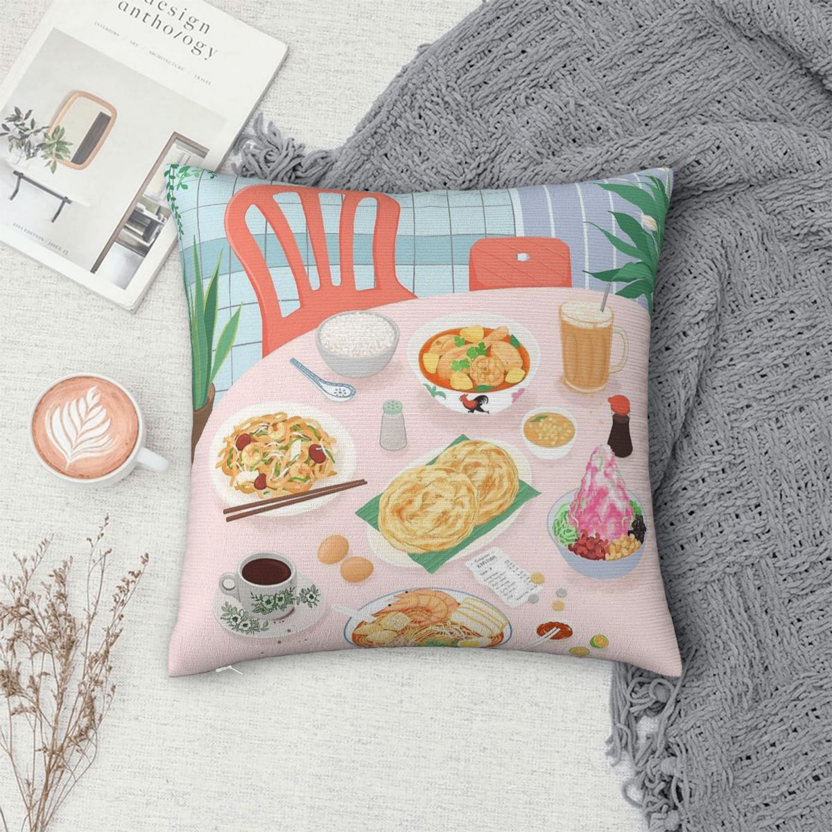 Kopitiam Gıda Malezya Yastık K - Home Decor Malaysia incelemesi ve fiyatı