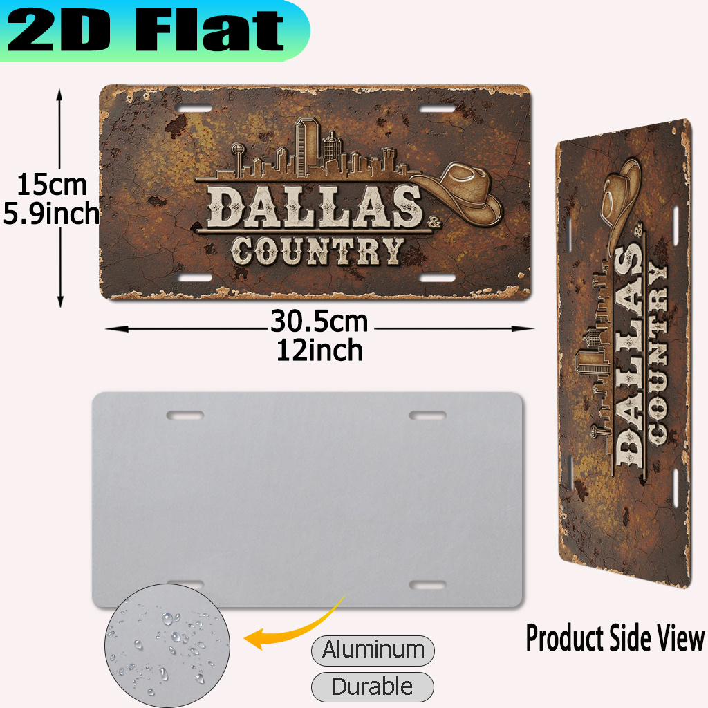 2D Düz Dallas ve Country Kovbo - Home Decor Dallas incelemesi ve fiyatı