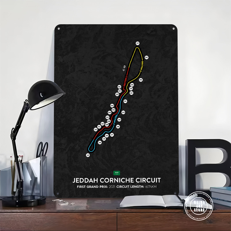 Jeddah Circuit 3D Baskılı Doku - Home Decor Jeddah incelemesi ve fiyatı