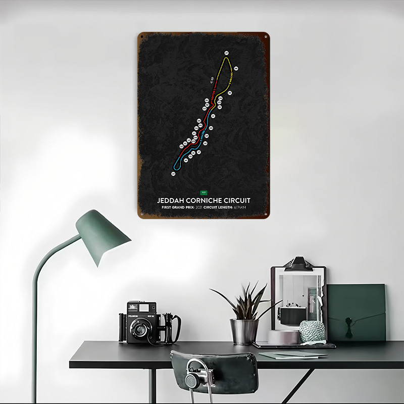 Jeddah Circuit 3D Baskılı Doku - Home Decor Jeddah incelemesi ve fiyatı