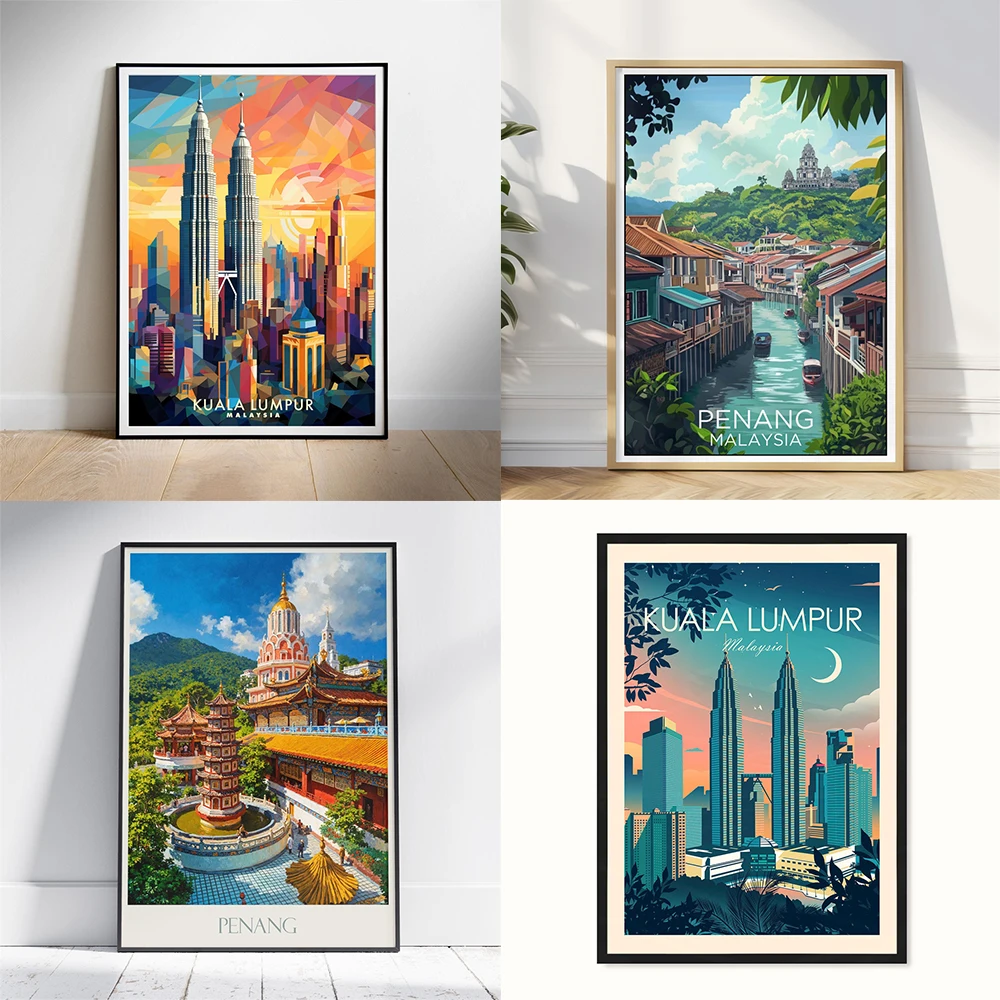 Penang Malezya Seyahat Posteri - Home Decor Malaysia incelemesi ve fiyatı