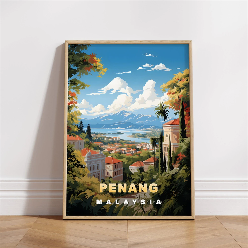Penang Malezya Seyahat Posteri - Home Decor Malaysia incelemesi ve fiyatı