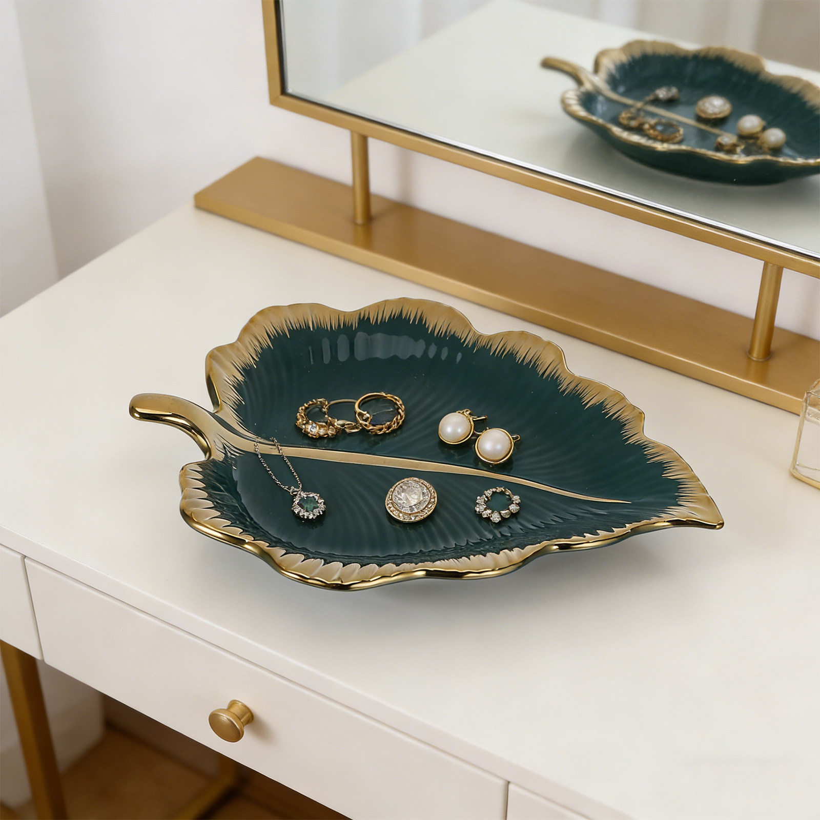 Yeşil Seramik Yaprak Şeklinde  - Ceramic Trinket Dish incelemesi ve fiyatı