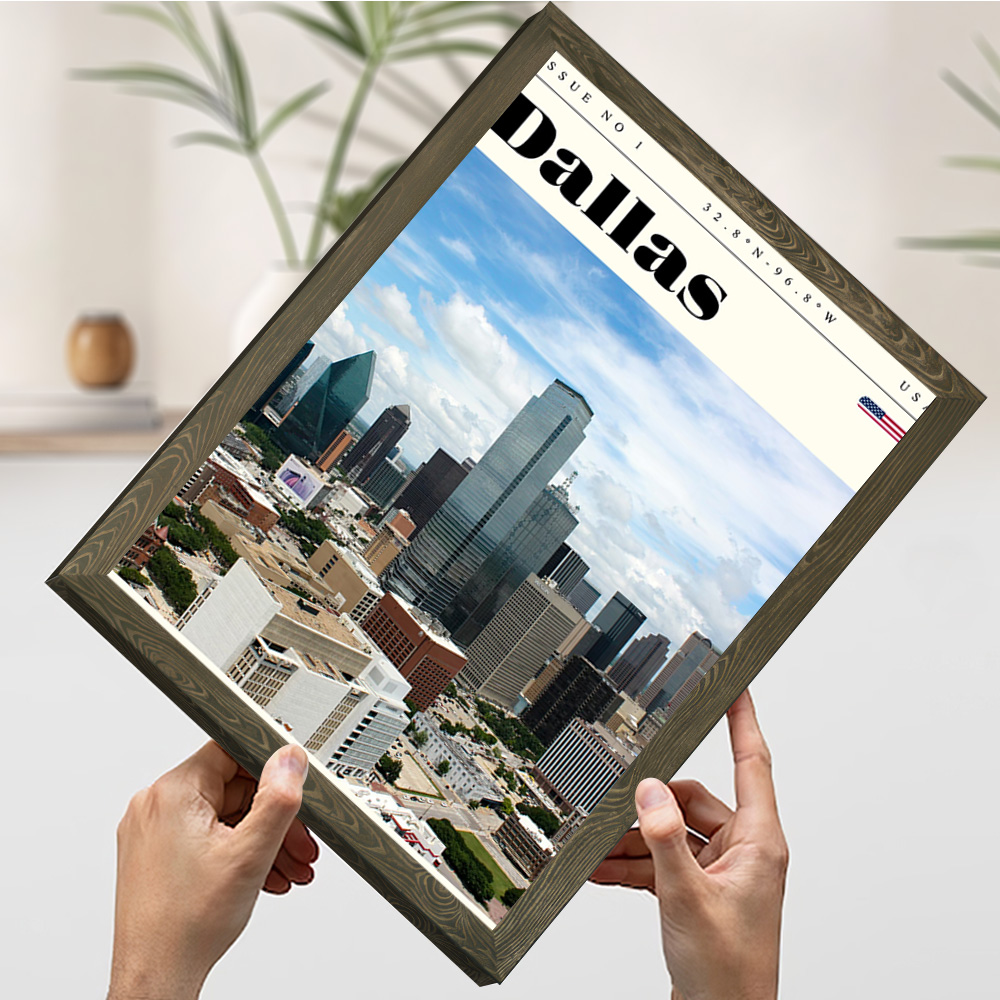 Dallas Texas Seyahat Baskı Pos - Home Decor Dallas incelemesi ve fiyatı