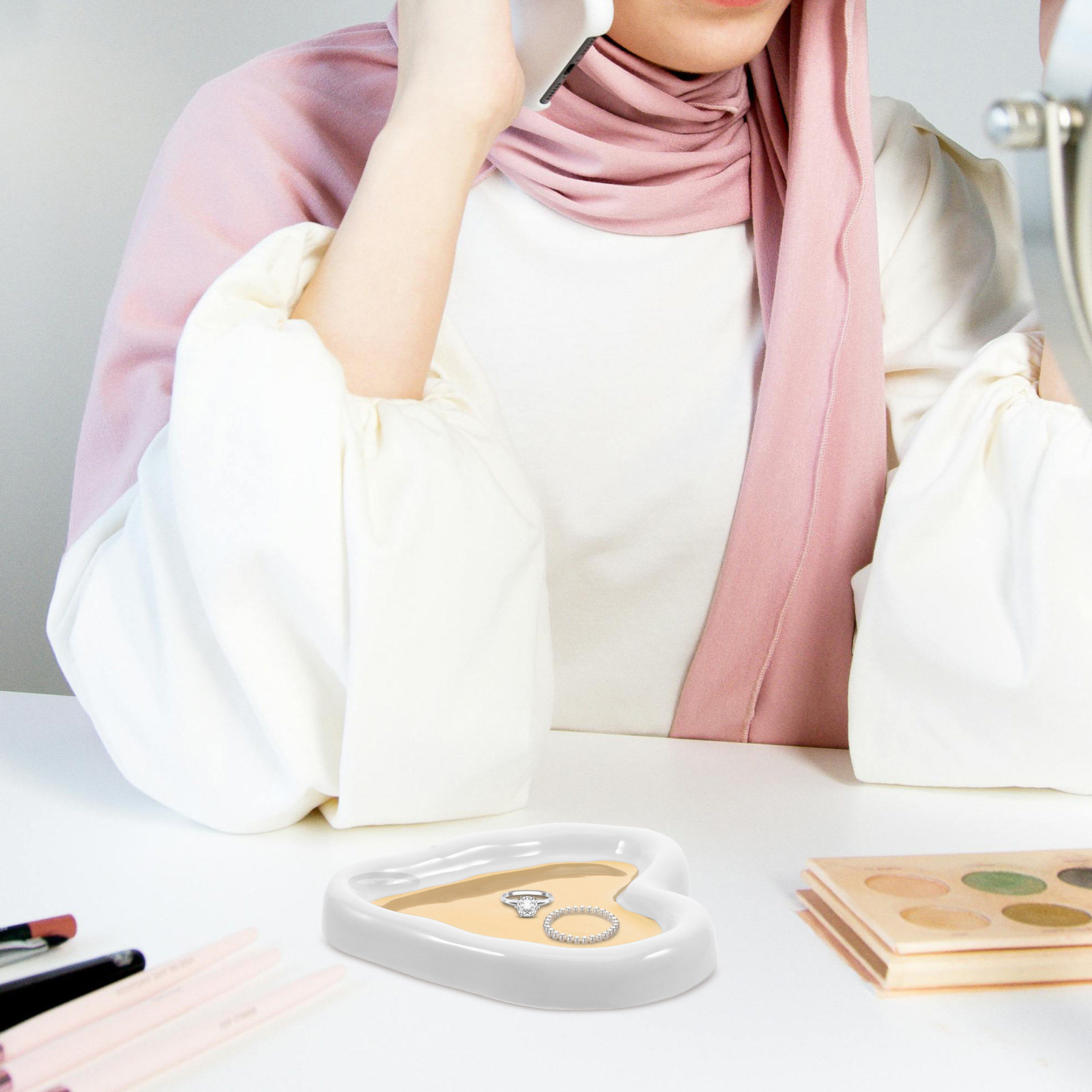 Kalp Şeklinde Takı Tepsisi Reç - Ceramic Trinket Dish incelemesi ve fiyatı