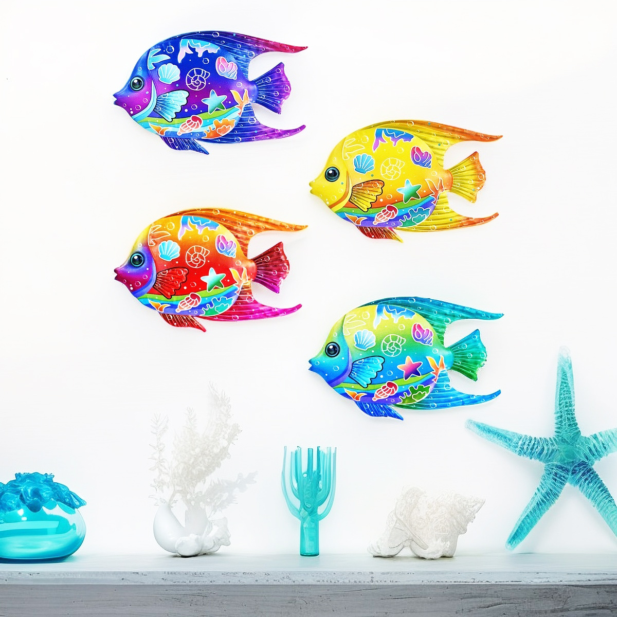 Göz alıcı Metal Okyanus Balık  - Home Decor Quirky incelemesi ve fiyatı