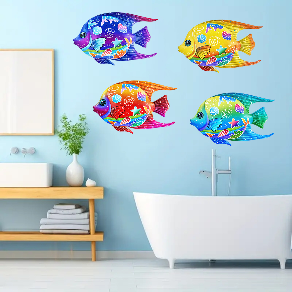 Göz alıcı Metal Okyanus Balık  - Home Decor Quirky incelemesi ve fiyatı