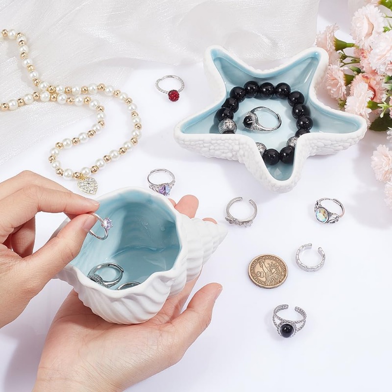 2 adet seramik takı tepsi kabu - Ceramic Trinket Dish incelemesi ve fiyatı