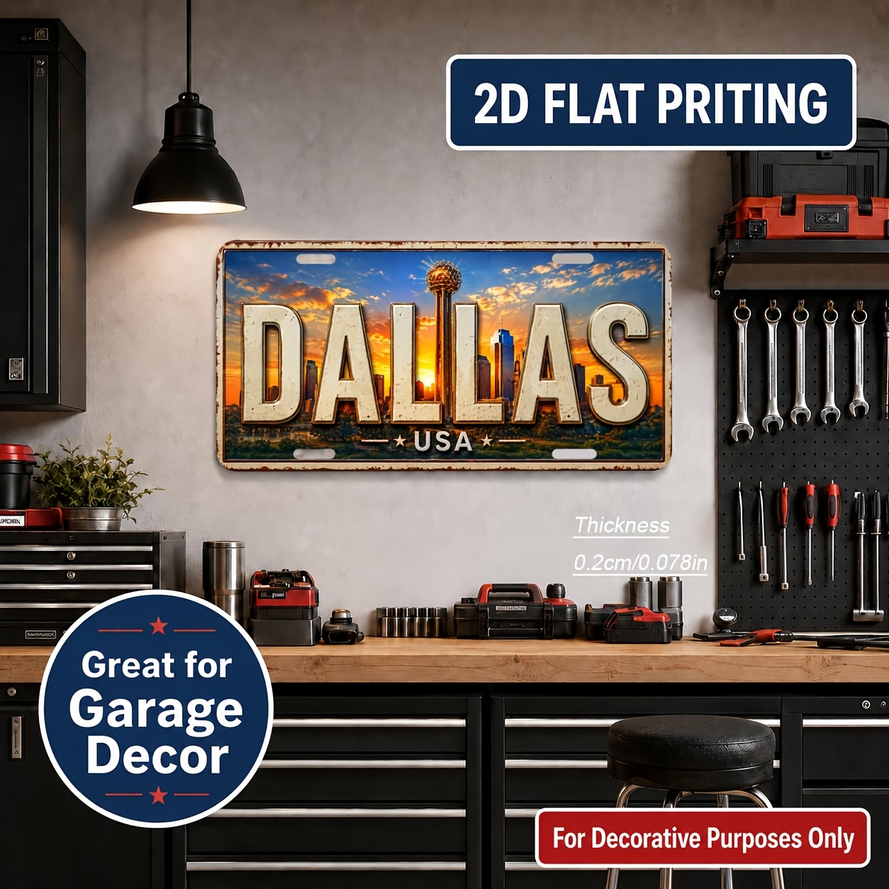 2D Düz, [2D Düz] 2D Düz, 1 ade - Home Decor Dallas incelemesi ve fiyatı