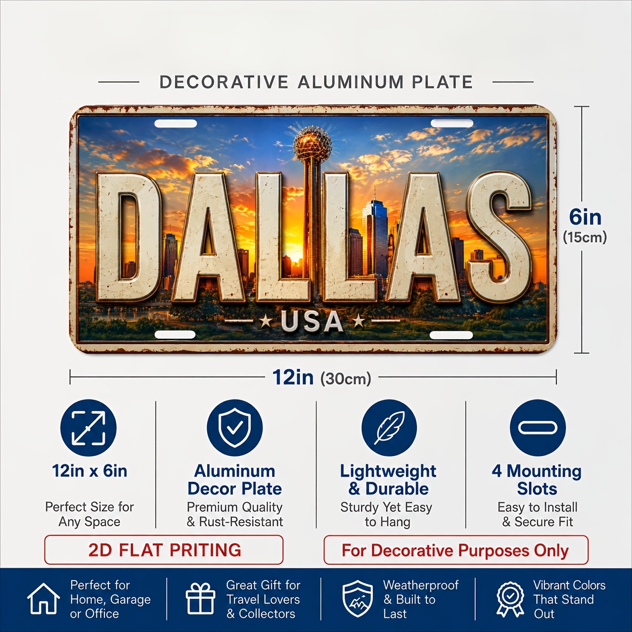 2D Düz, [2D Düz] 2D Düz, 1 ade - Home Decor Dallas incelemesi ve fiyatı