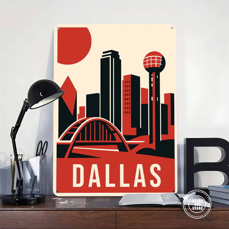 Dallas Vintage Seyahat Baskılı - Home Decor Dallas incelemesi ve fiyatı