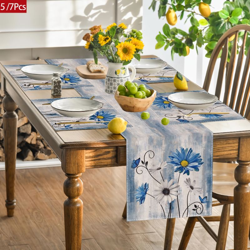 VIKAMA Amerikan Country Çiçekl - Linen Table Runner incelemesi ve fiyatı