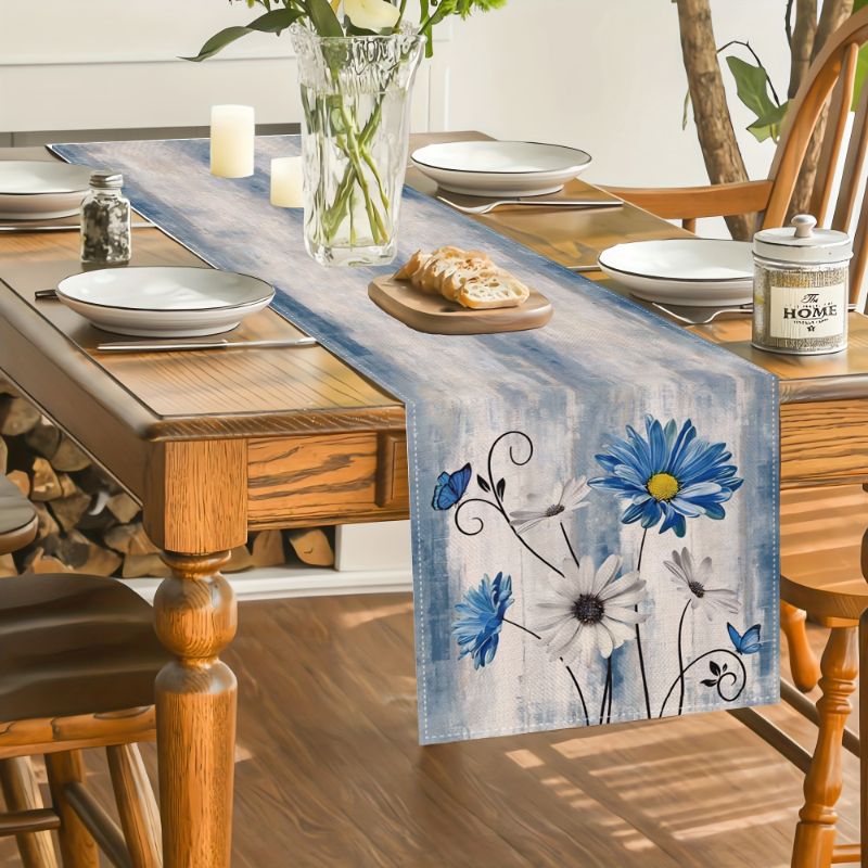 VIKAMA Amerikan Country Çiçekl - Linen Table Runner incelemesi ve fiyatı