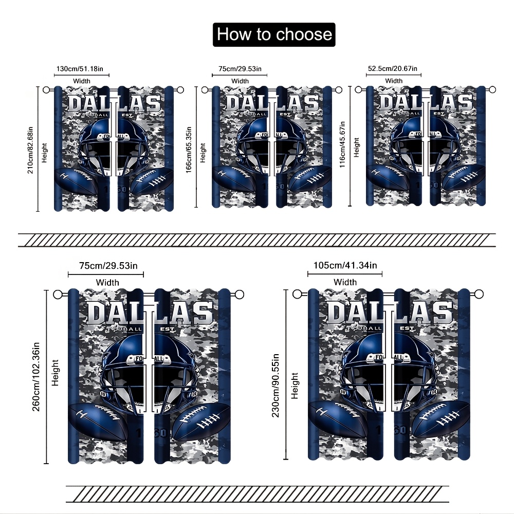 Dallas Futbol Kapı Perdeleri 2 - Home Decor Dallas incelemesi ve fiyatı