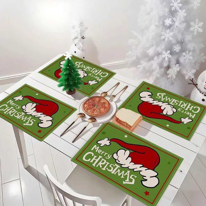 VIKAMA Sevimli Karikatür Noel  - Linen Table Runner incelemesi ve fiyatı