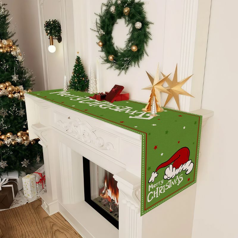 VIKAMA Sevimli Karikatür Noel  - Linen Table Runner incelemesi ve fiyatı