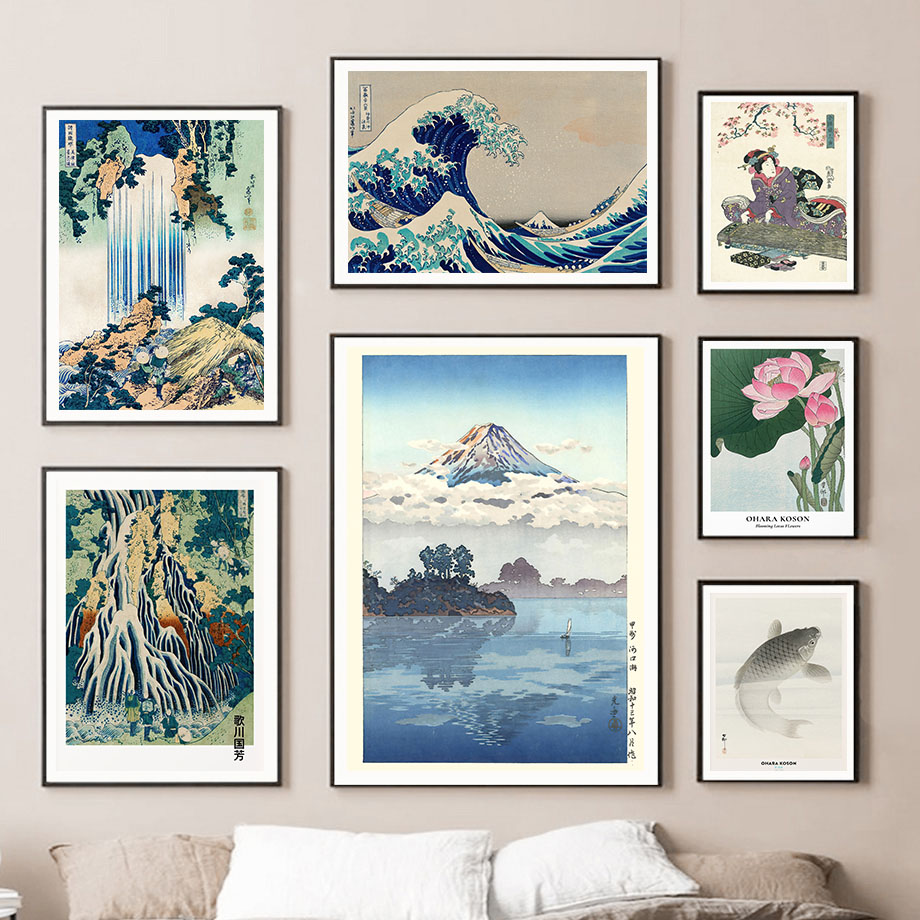 Hokusai Ohara Koson Japon sana - Home Decor Nz incelemesi ve fiyatı