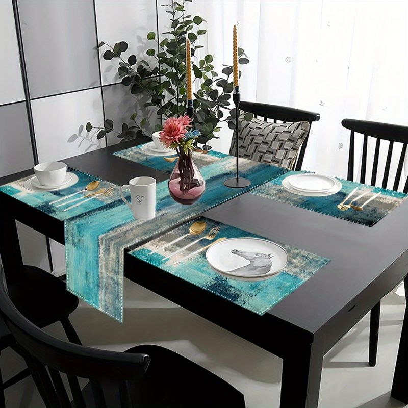 VIKAMA Morandi Soyut Mürekkep  - Linen Table Runner incelemesi ve fiyatı