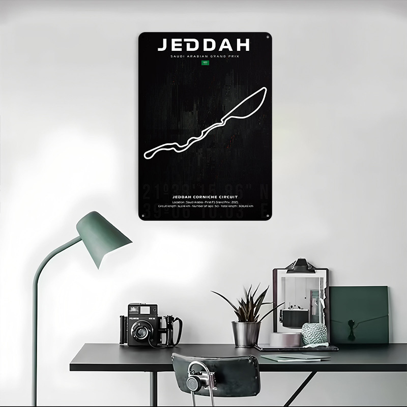 Jeddah Devre Haritası Posteri  - Home Decor Jeddah incelemesi ve fiyatı