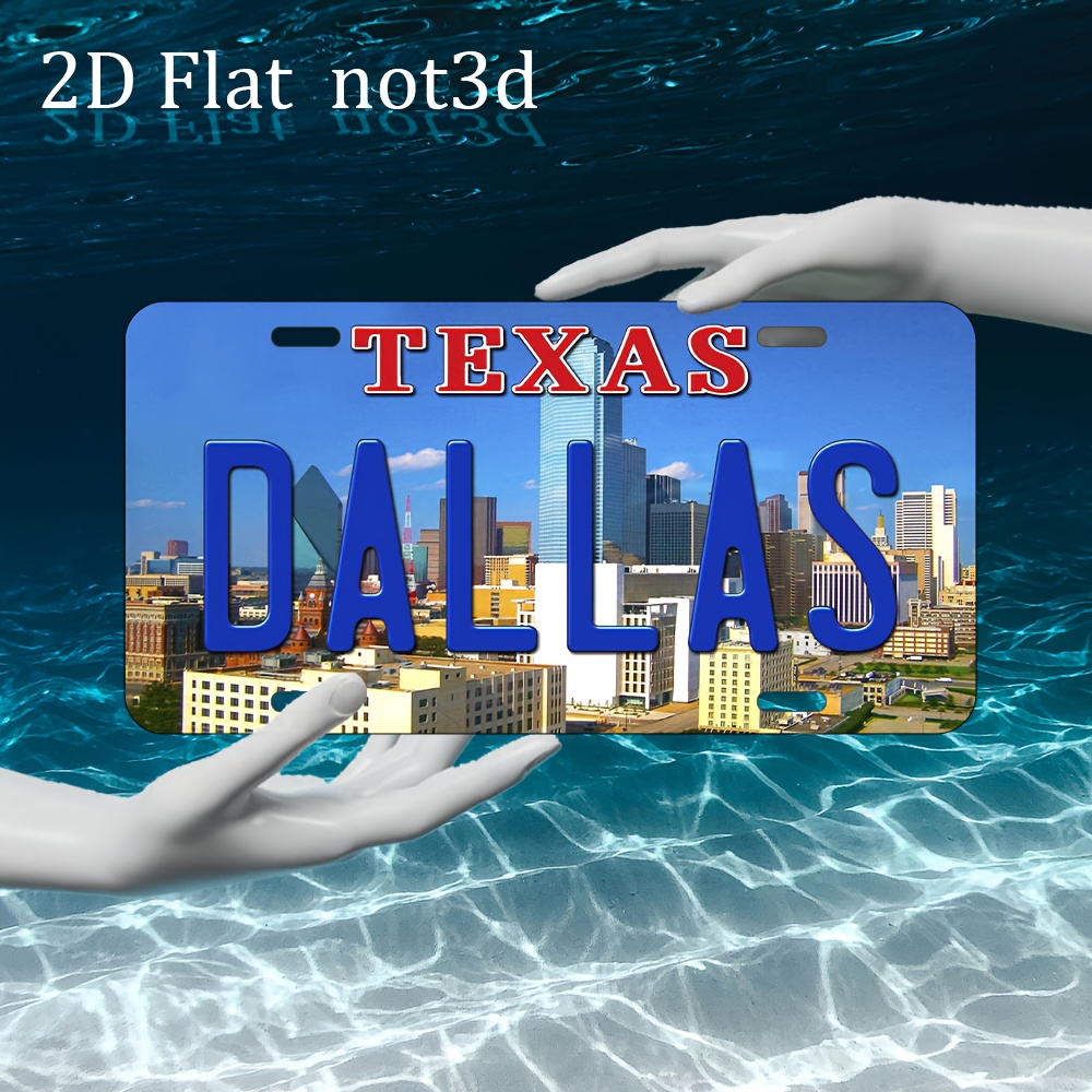 2D Düz, 1 adet Vintage Teksas  - Home Decor Dallas incelemesi ve fiyatı